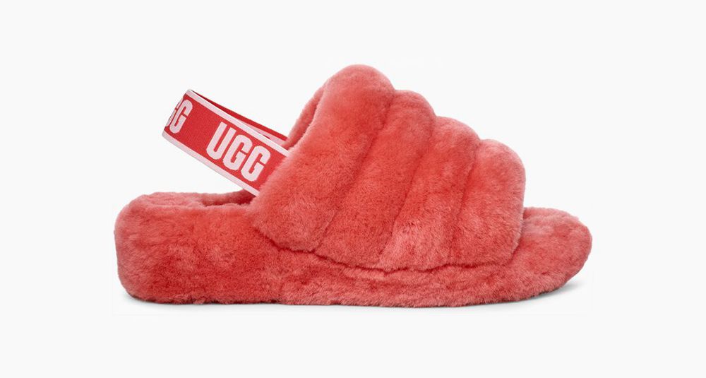 Ugg Slides Canada - Ugg Women's Fluff Yeah Neon Coral